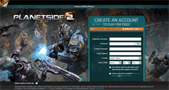 Desktop Screenshot of planetside2.com