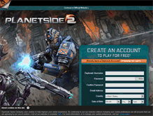 Tablet Screenshot of planetside2.com